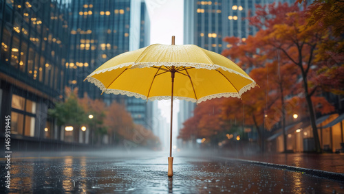 Wallpaper Mural umbrellas in the rain Torontodigital.ca