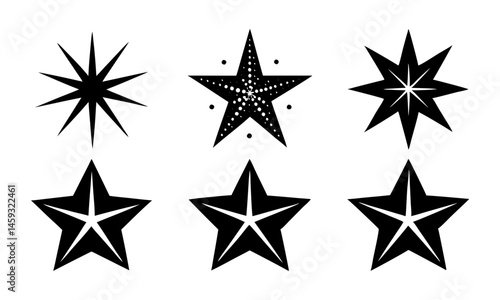 Download Sparkle Icons Set. Twinkle Stars Collection. Shine Star  Effect Shine, Glitter, Twinkling And Clean. Star Sparkle Icon. Vector Eps File For Design.