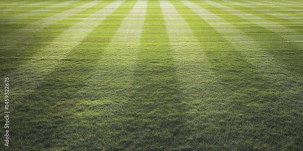 Obraz premium Well-maintained field grass