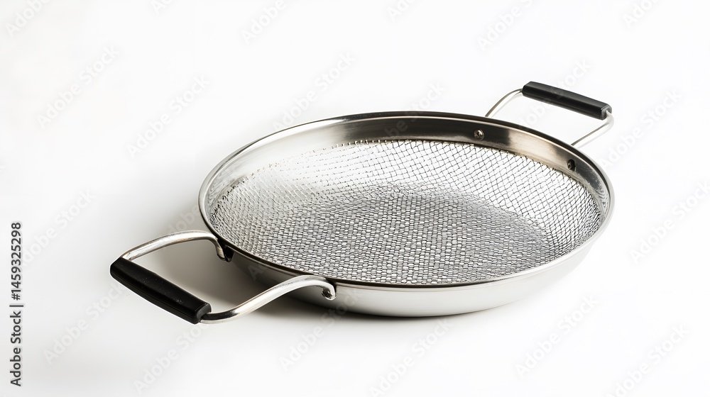 Stainless Steel Frying Pan with Kitchenware. Stainless Steel Frying Pan with Kitchenware.