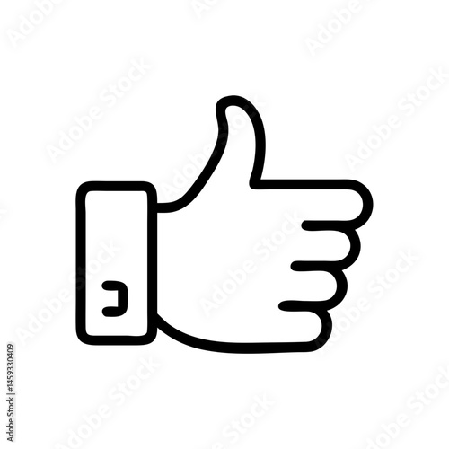 Thumbs Up Hand Gesture Line Icon