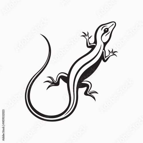 green anole lizard vector