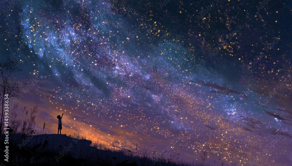 Feel free under an open sky filled with stars Feel free under an open sky filled with stars