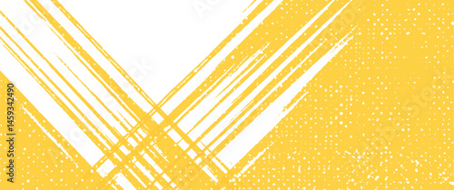Vector style paintbrush banner design 