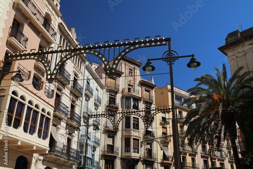 Alcoy town main street Avenida Pais Valencia