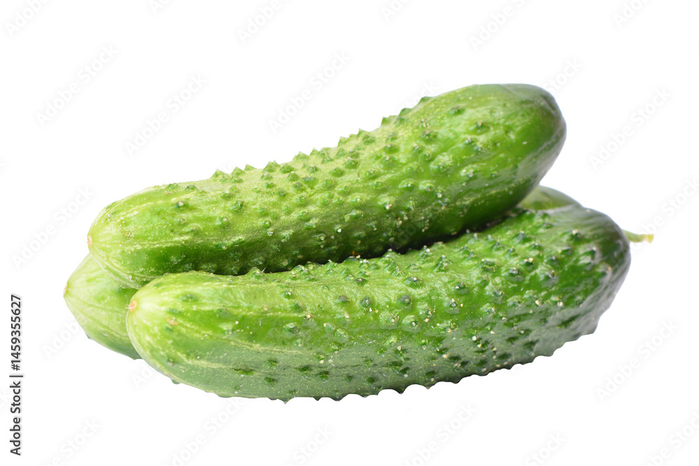 Cucumber isolated on white