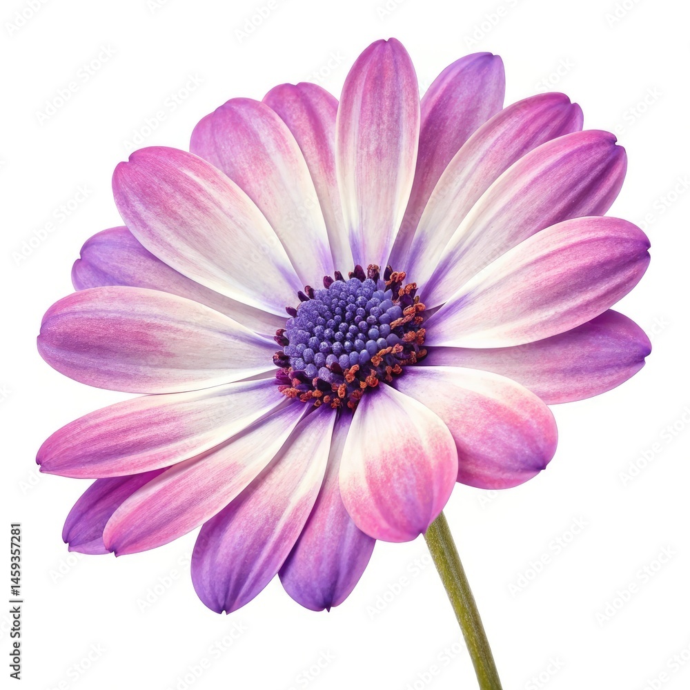 pink daisy isolated on white background pink daisy isolated on white background