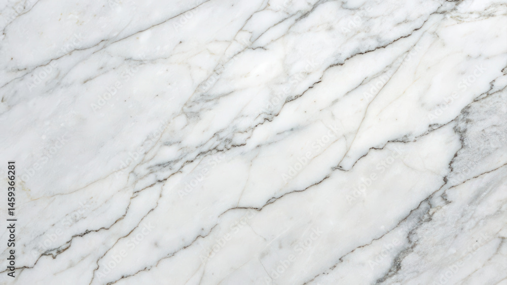 Fototapeta premium Pristine white marble surface with smooth texture and elegant veining, perfect for design