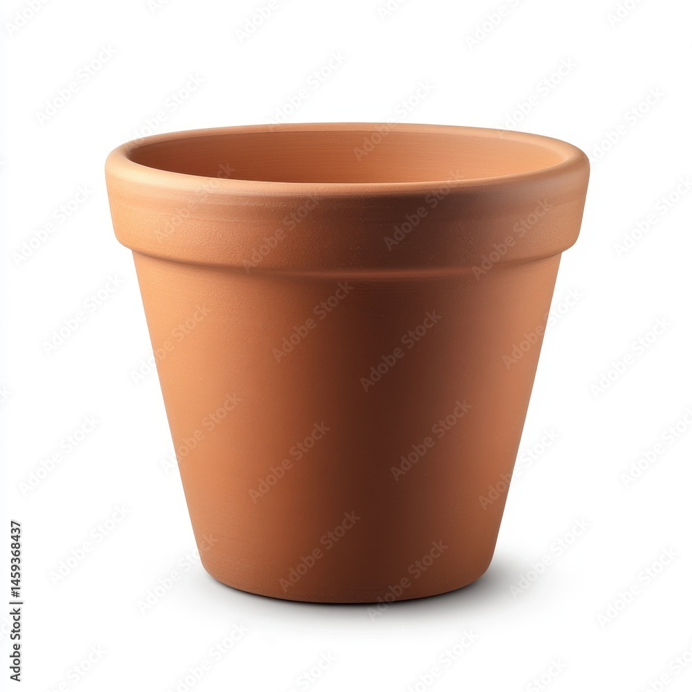 Terracotta planter, round, simple, and classic design, perfect for plants Terracotta planter, round, simple, and classic design, perfect for plants