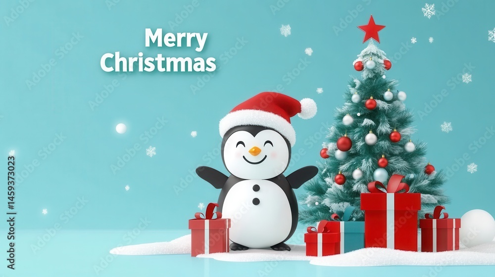 Merry Christmas Penguin Merry Christmas Penguin