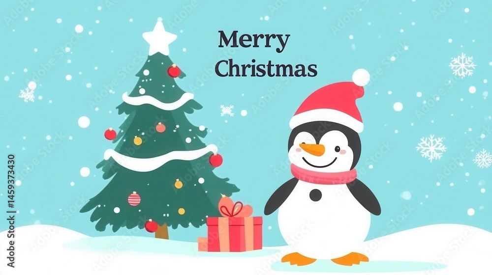 Merry Christmas Penguin Merry Christmas Penguin