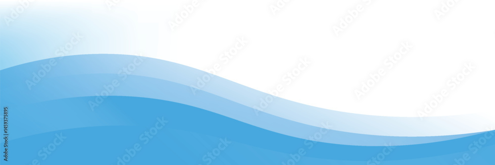 Obraz premium Abstract blue waves background, minimal waves design concept