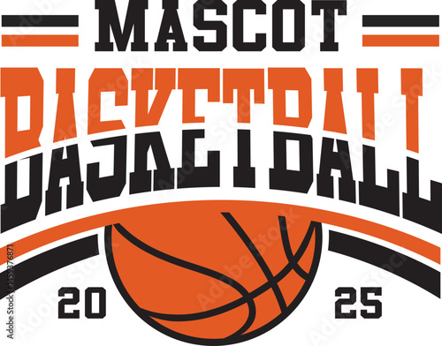 Basketball Logo Team, T Shirt Design, vector.