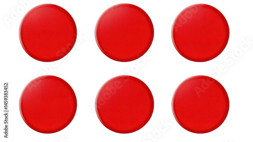 Free Download Title: Collection Set of Red Color Stickers for Creative Design in white background - GFXLoad