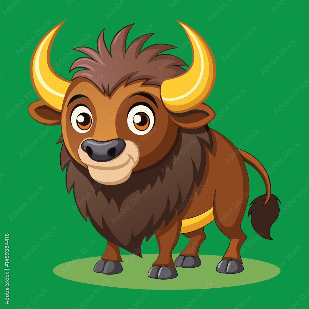 Buffalo cartoon vector. Buffalo cartoon vector.
