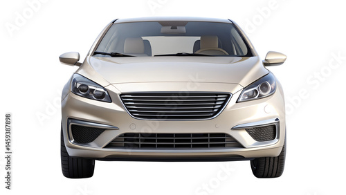 car isolated on transparent white background, clipping path