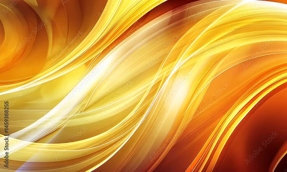 Abstract dynamic swirls of warm light and energy.