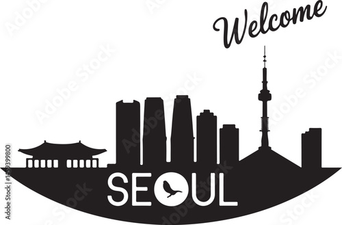 Seoul Skyline Vector Silhouette Design

Korean Cityscape Art – Seoul Edition

Modern Seoul Tower and City Vector

Traditional Meets Modern – Seoul Korea Art

Explore Seoul: Vector Silhouette of South 