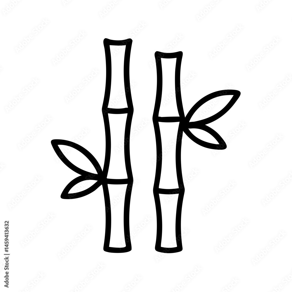 Bamboo Stalks Spa Icon Design Bamboo Stalks Spa Icon Design