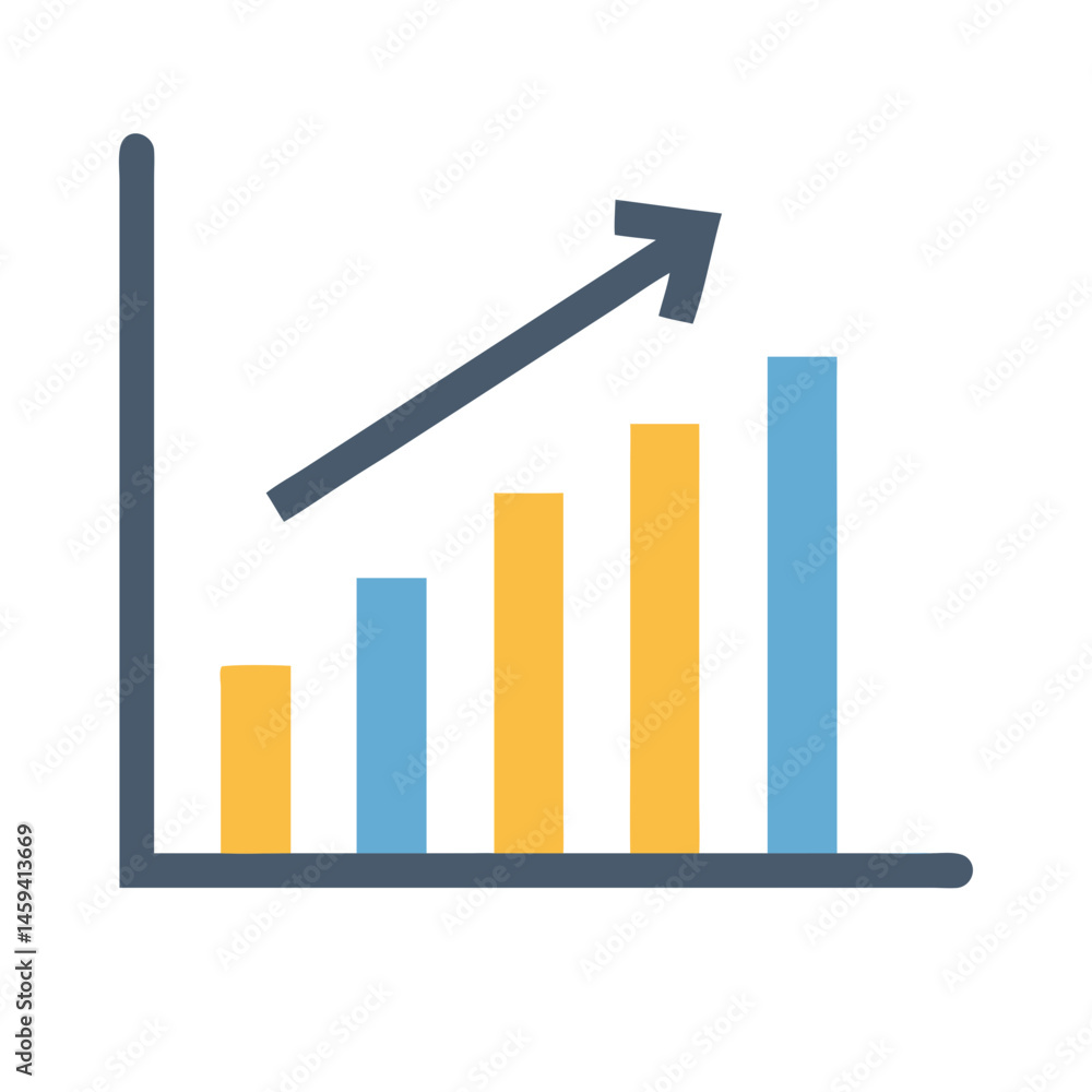 business graph with arrow business graph with arrow