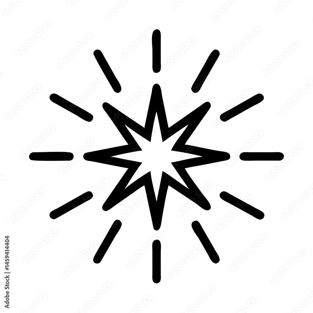 Bold Starburst Shine Symbol Icon Design Bold Starburst Shine Symbol Icon Design