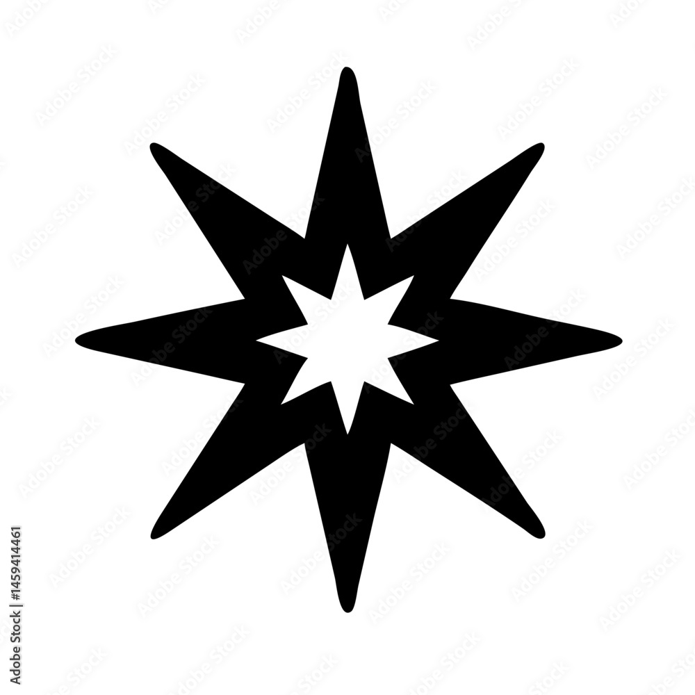 Fototapeta premium Bold Starburst Shine Symbol Icon Design