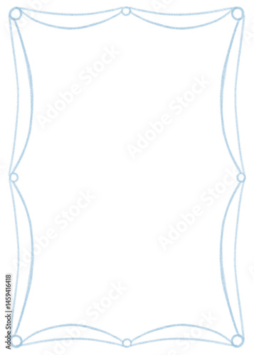 Duck egg blue & white swagged curtain 5x7 frame png, bridal wedding gender reveal bachelorette hen formal prom party menu invitation border transparent, theatrical luxury hand drawn illustration 5:7