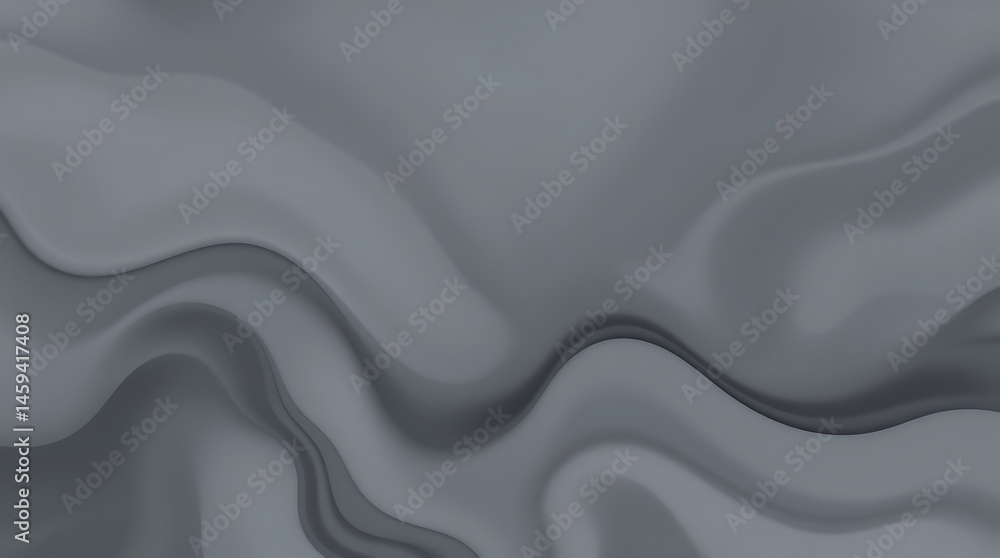 Obraz premium Moody low contrast abstract liquid patterns smooth flowing textures minimalist elegant modern flat design gentle soft light diffused shadows subtle illumination simple two dimensional shapes