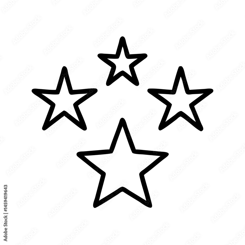 Five Star Cluster Radiant Symbol Icon Design Five Star Cluster Radiant Symbol Icon Design
