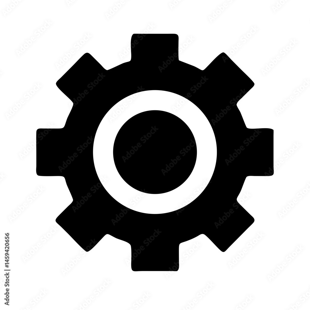Gear with Check Icon Design Gear with Check Icon Design