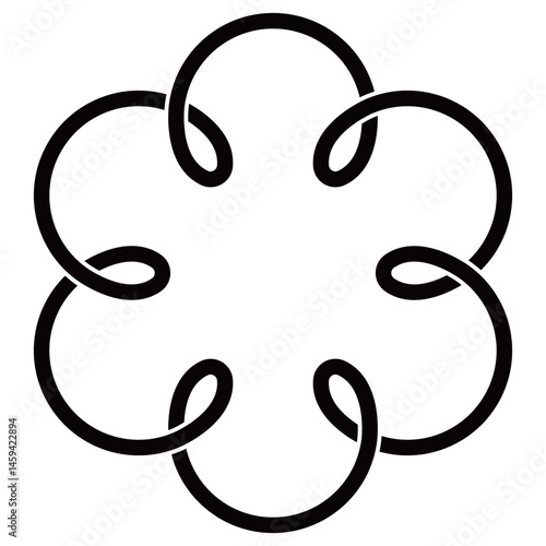 家紋です。六つ結び釜敷といいます。