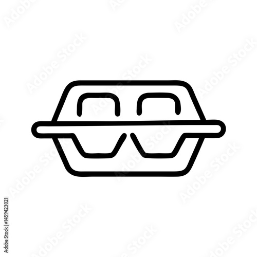 Inflight Meal Tray Icon Design