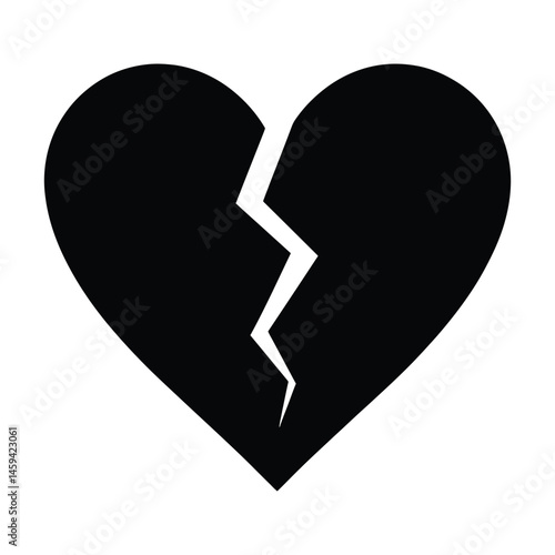 Broken Heart Silhouette