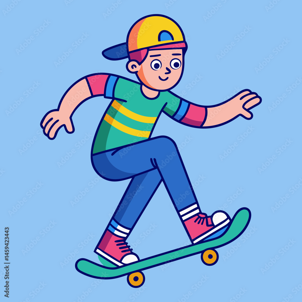 Download Playing Skateboard Cartoon Vector Icon Illustration Eps File For Design. Download Playing Skateboard Cartoon Vector Icon Illustration Eps File For Design.
