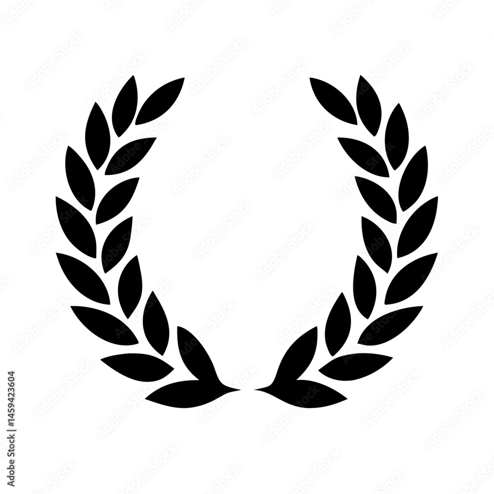 Laurel Wreath Victory Symbol Icon Design Laurel Wreath Victory Symbol Icon Design