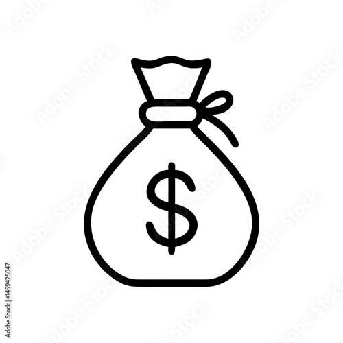 Money Bag Profit Icon Design