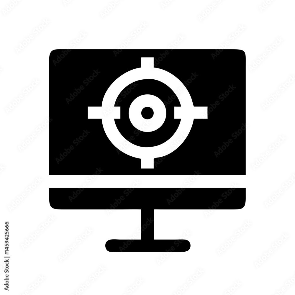 Monitor Target Icon Design Monitor Target Icon Design