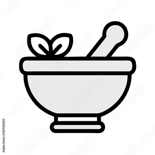 Mortar and Pestle Icon Design