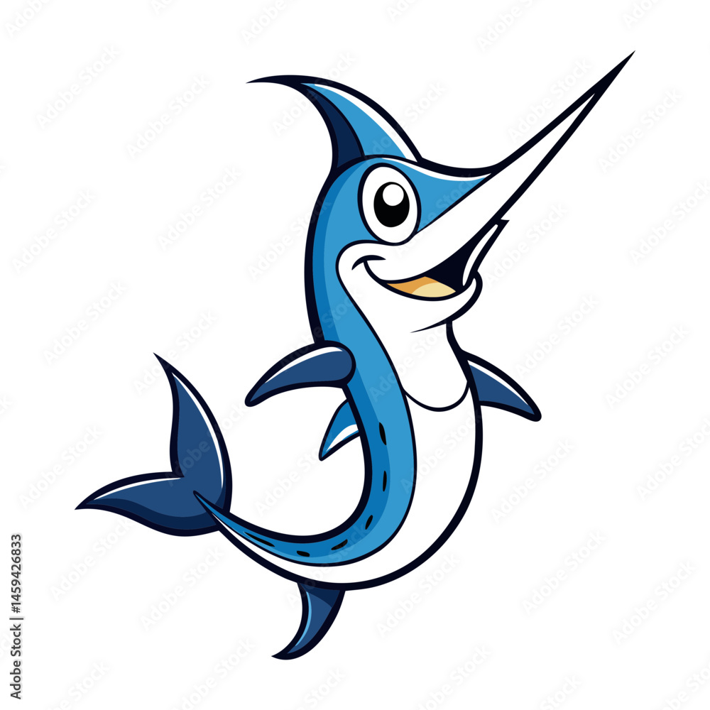 Obraz premium Download Swordfish Vector Art Illustration Eps File For Design.