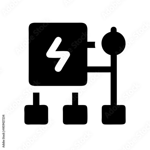 Power Grid Control Icon Design