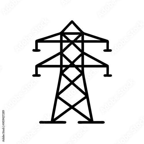 Power Line Transmission Icon Design
