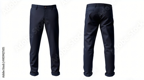 Wallpaper Mural Blank navy chinos for your design mockup isolated on white background Torontodigital.ca