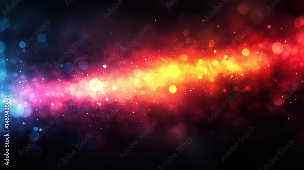 Obraz premium Abstract vibrant light streaks