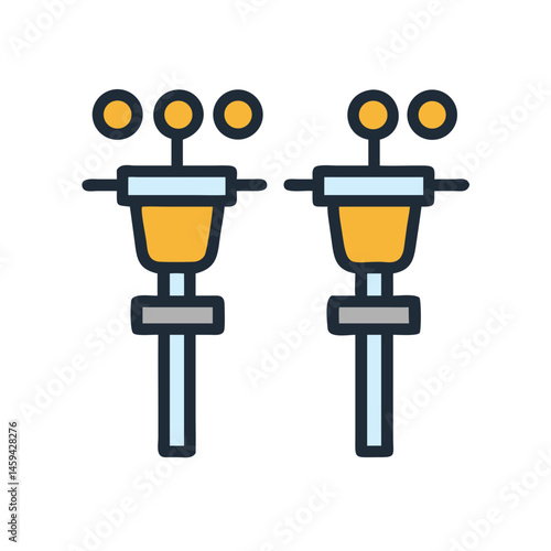 Runway Light Beacons Icon Design