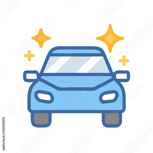 Sparkling Clean Car Icon Design