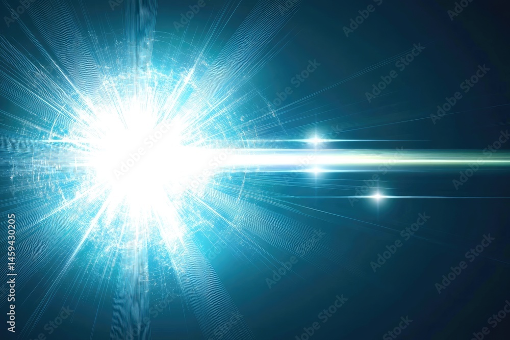 Obraz premium Radiant explosion in space