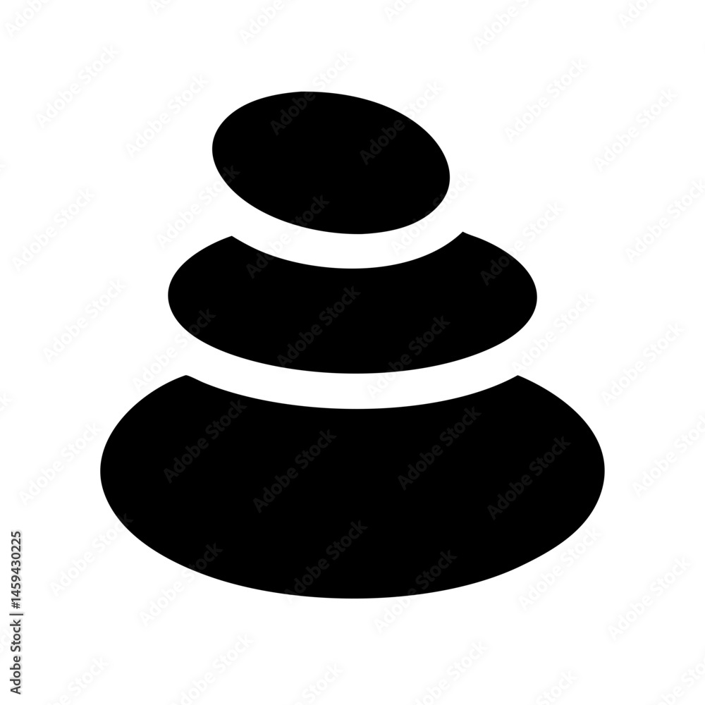 Stacked Spa Stones Icon Design Stacked Spa Stones Icon Design