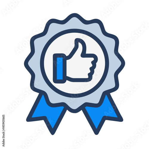 Thumbs Up Badge Icon Design