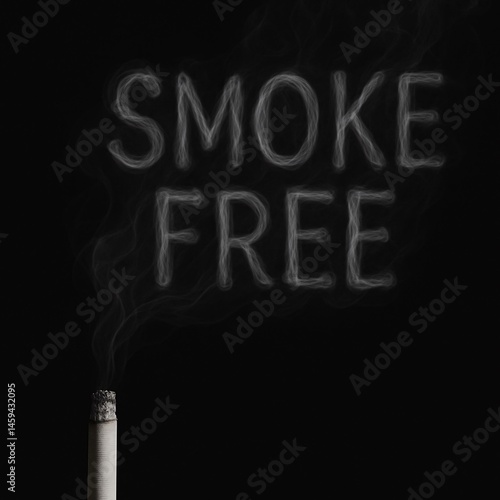 Obraz na płótnie Smoke Free Conceptual Image for World No Tobacco Day Awareness and Health Promotion w salonie