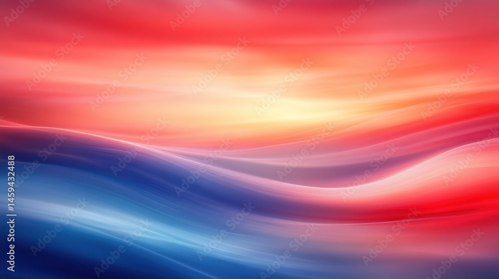 Obraz premium Abstract vibrant waves of color